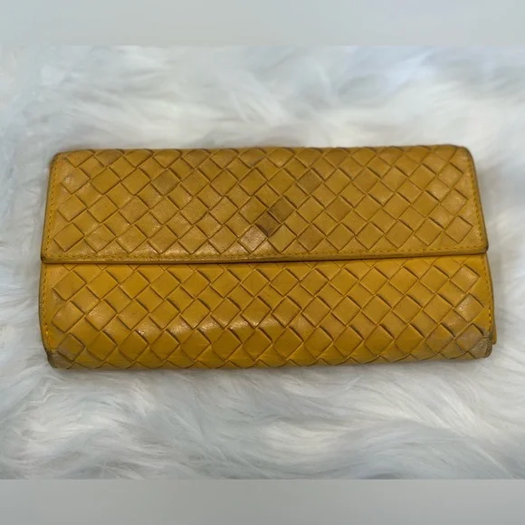 Vintage Bottega Veneta Wallet 🧡 Intrecciato Leather